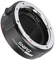 Snipiz EF-EOS R1 Auto-Focus Lens Adapter: EF/EF-S to Canon RF Mount for EOS R, RP, R5, R6, R8, R10, R50, R100
