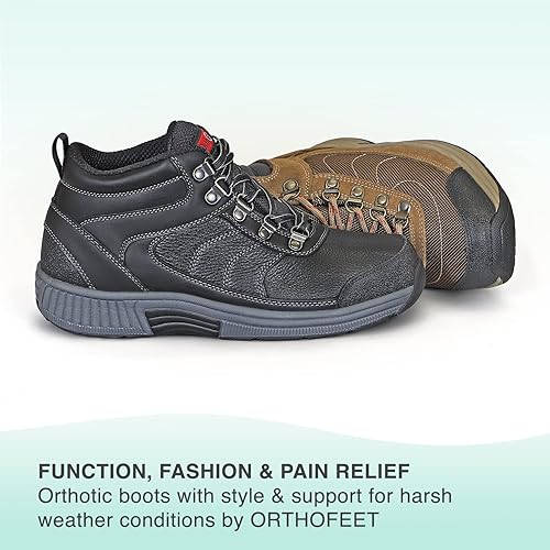 Miniatura 6 de Botas ortopédicas innovadoras para mujer, ideales para fascitis plantar, alivio del dolor de pies y talones. Pantuflas de soporte de arco, refuerzo