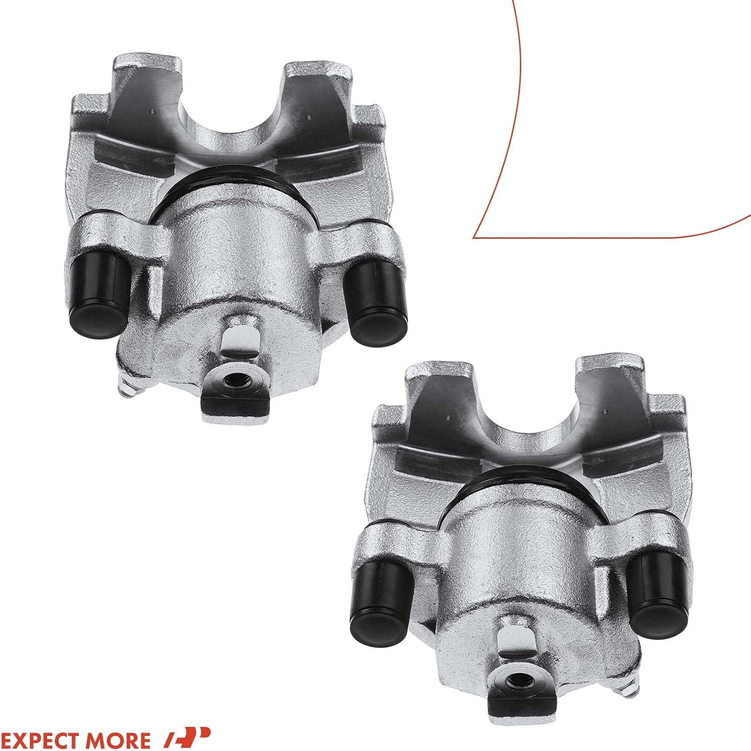 A-Premium Disc Brake Caliper Assembly Without Bracket Compatible with Select Mini Models - Cooper 2002 2003 2004 2005 2006 2007 2008 Hatchback/Convertible - Front Driver and Right Side