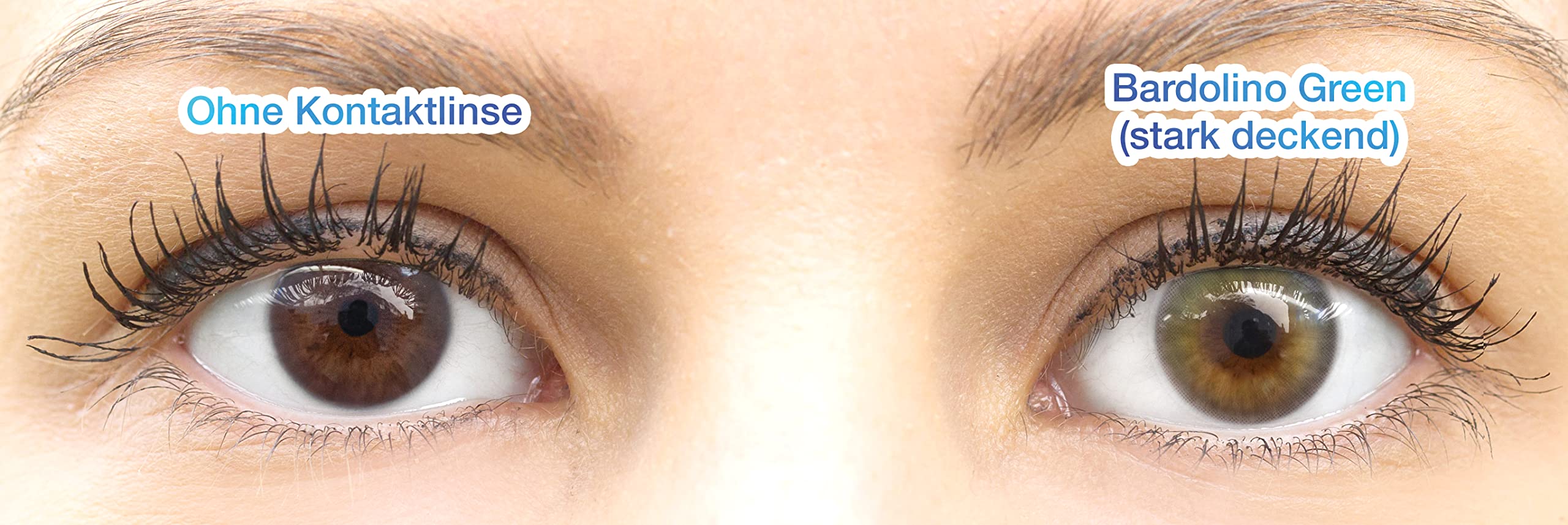 GLAMLENS Bordolino Green lentillas de colores verdes 1 par hidrogel de silicona 90 Días Sin Graduación