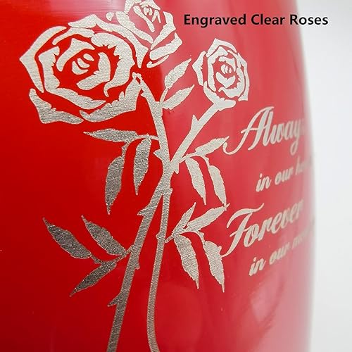 Miniatura 19 de Urna de mariposa mediana para cenizas humanas adultas, hembra, macho, urnas decorativas de cerámica verde para cenizas humanas mujeres/mamá/madre