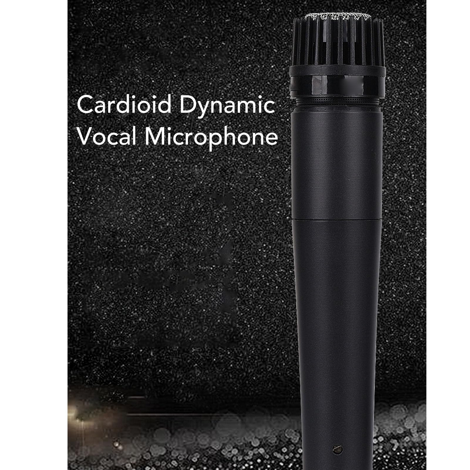 Wired Karaoke Mic with XLR Connector, 15mm Threaded Mount Bracket for Stage Performance, Household with Storage Bag and Extended Cable
