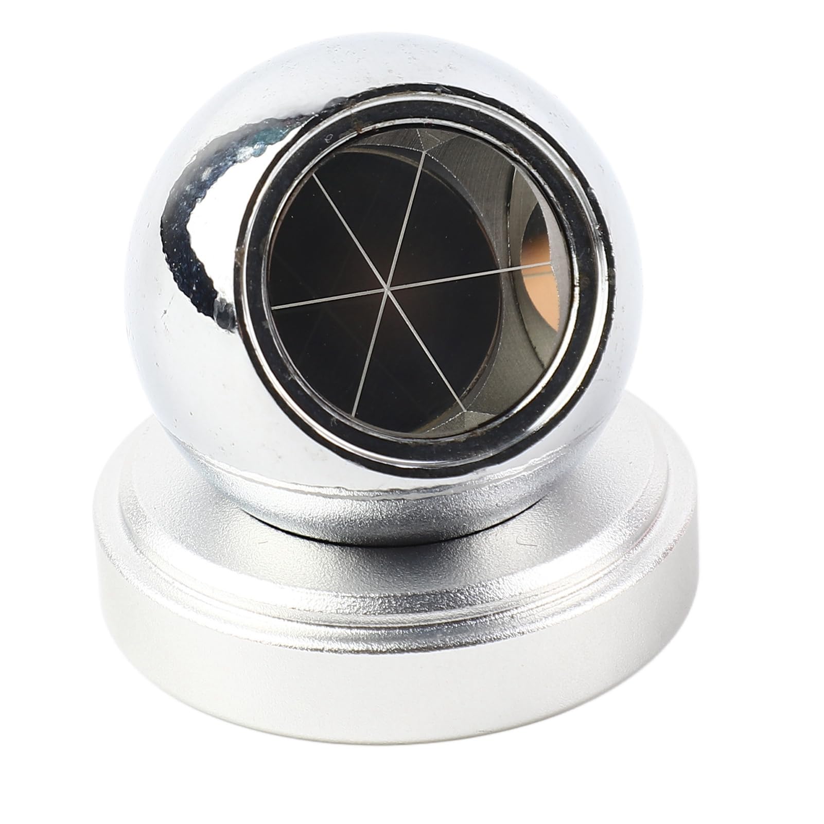 Prism de Bola de Estación Total, Aleación de Aluminio y Vidrio K9, Base Magnética, Fijación Fácil para Medición de Alta Precisión, Esfera Reflectante de Usos Múltiples, Puentes de Túneles que