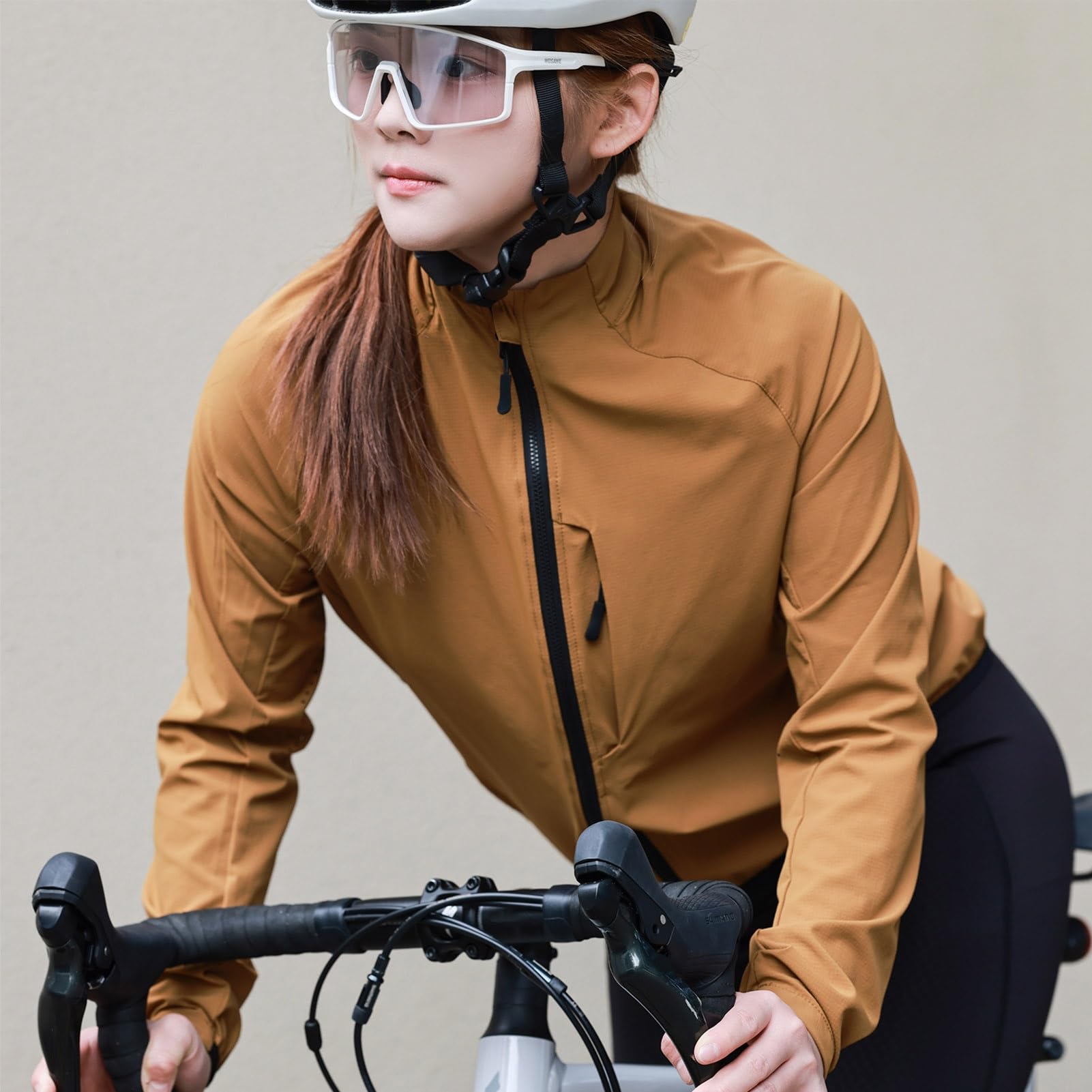 Chaqueta de Ciclismo Unisex Resistente al Agua, Ligera Cortavientos Hombre Protección Solar Chaqueta Reflectante para Correr, Ropa Transpirable para Ciclismo de Montaña