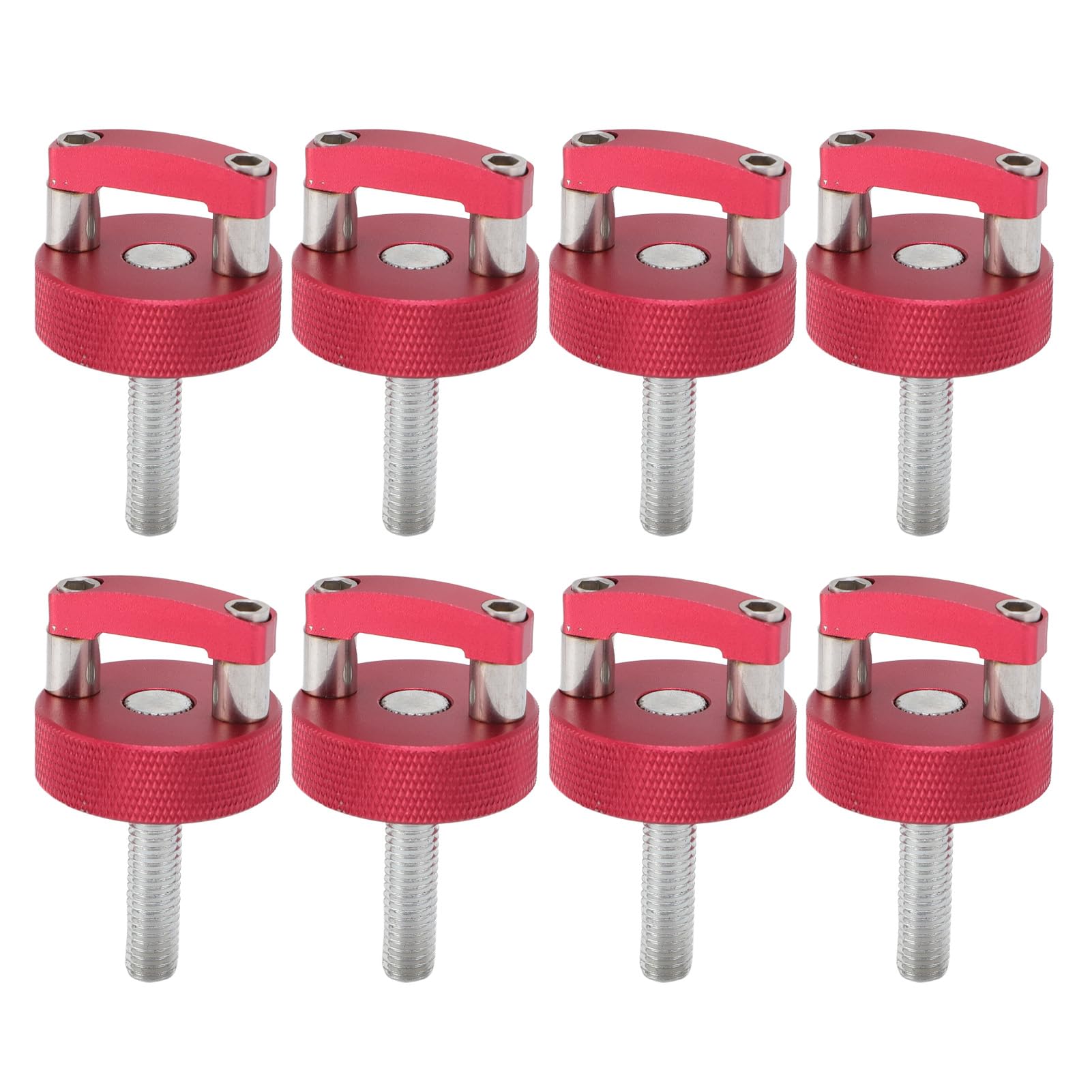 BTSEURY Quick Release Thumb Screw, Integrated D Ring Aluminum Alloy Quick Removal Fastener Thumb Screw for JK JL JT Hardtop Installation