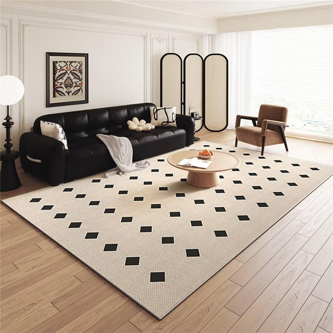 Tapis interieur entree doux gris de 160x200cm avec isolation thermique