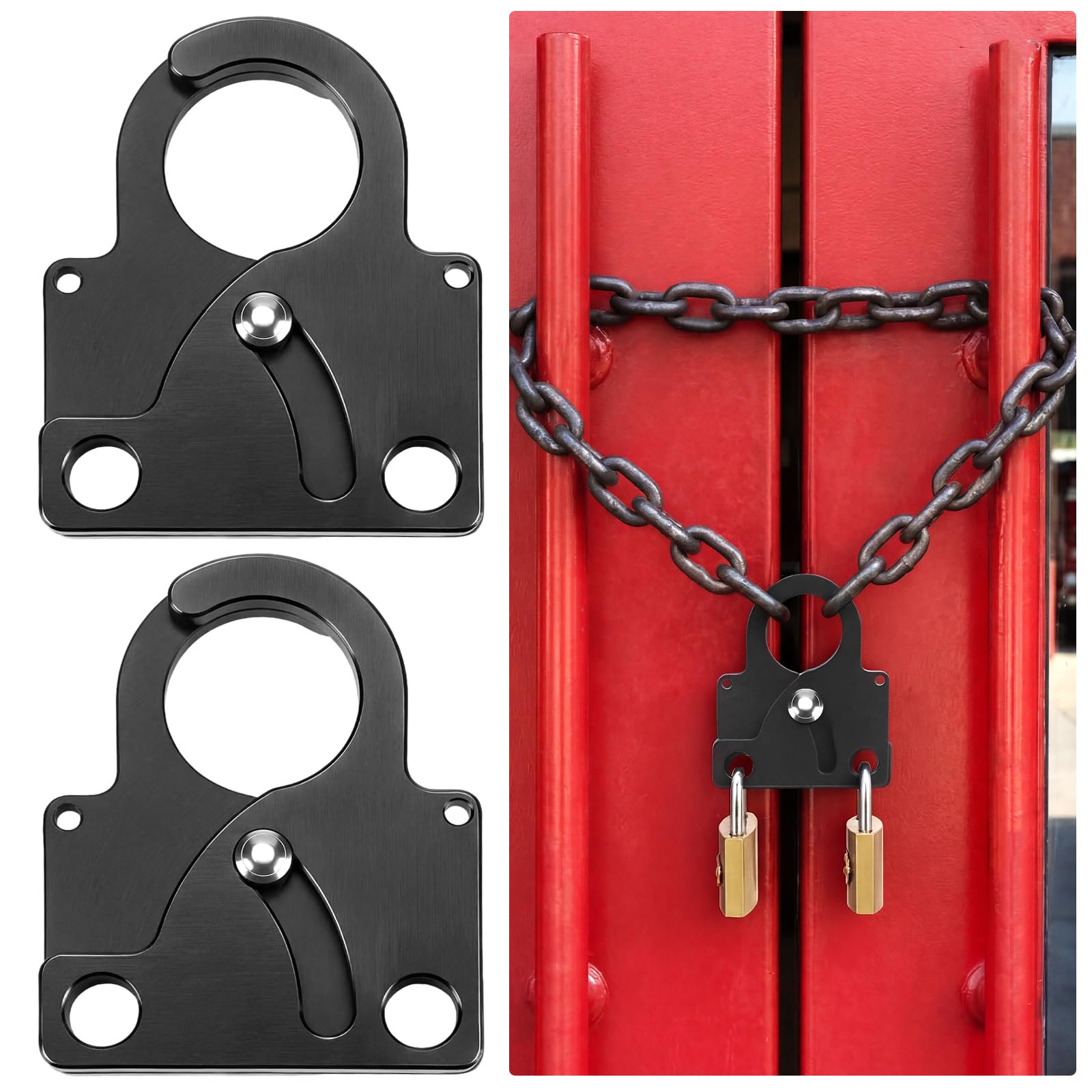 Wovnet Multi-Access Padlock Hasp Dual for Gates & Electrical