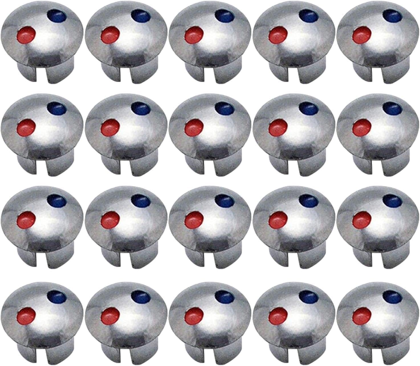 20 Pcs Faucet Replacement Part| Faucet Handle Index Buttons Faucets Replacement Part,Hot Cold Water Markers, Hot and Cold Signs Button Hot Cold Water Label for Kitchen Air Tool Parts & Accessories