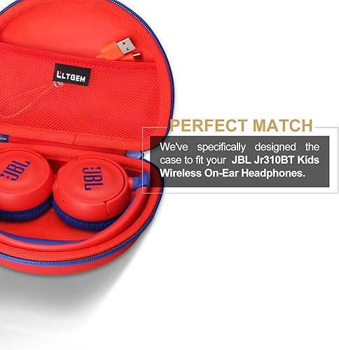 Miniatura 2 de LTGEM - Funda compatible con auriculares inalámbricos JBL JR 310  Junior 320BT  JR 300BT con cancelación de ruido para niños, color rojo (solo funda)