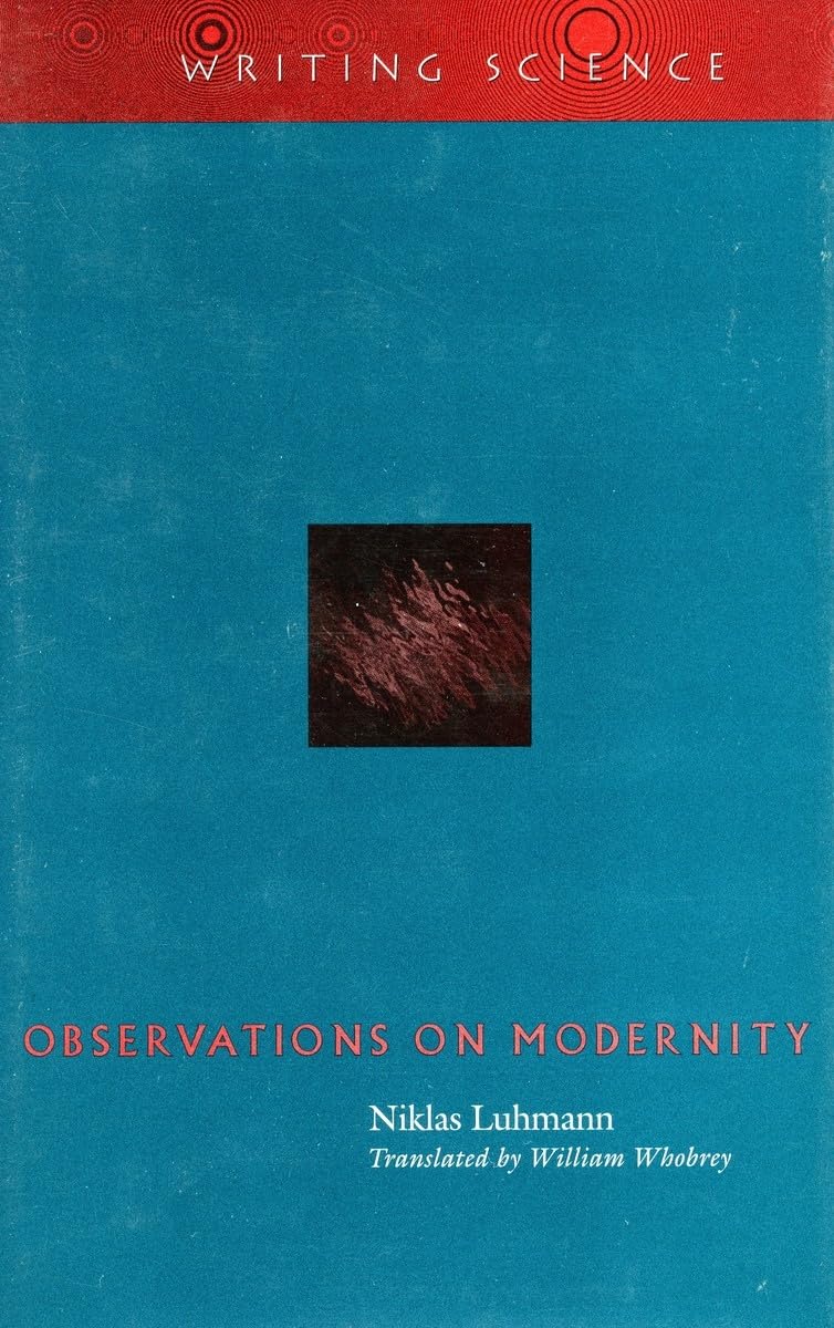 Observations on Modernity (Writing Science)