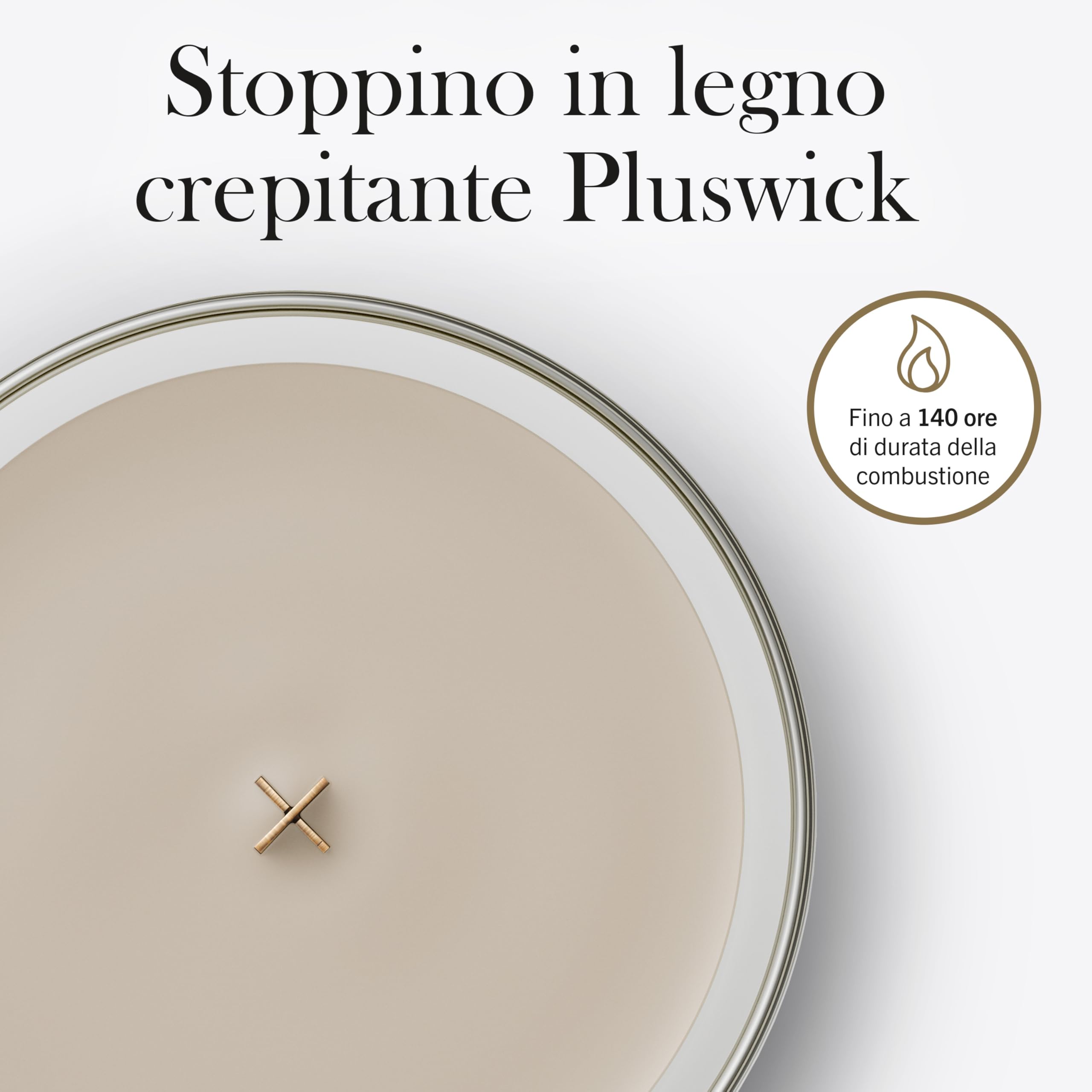 WoodWick Candela profumata | Candela a clessidra grande | Wood Smoke | Regali perfetti per donne