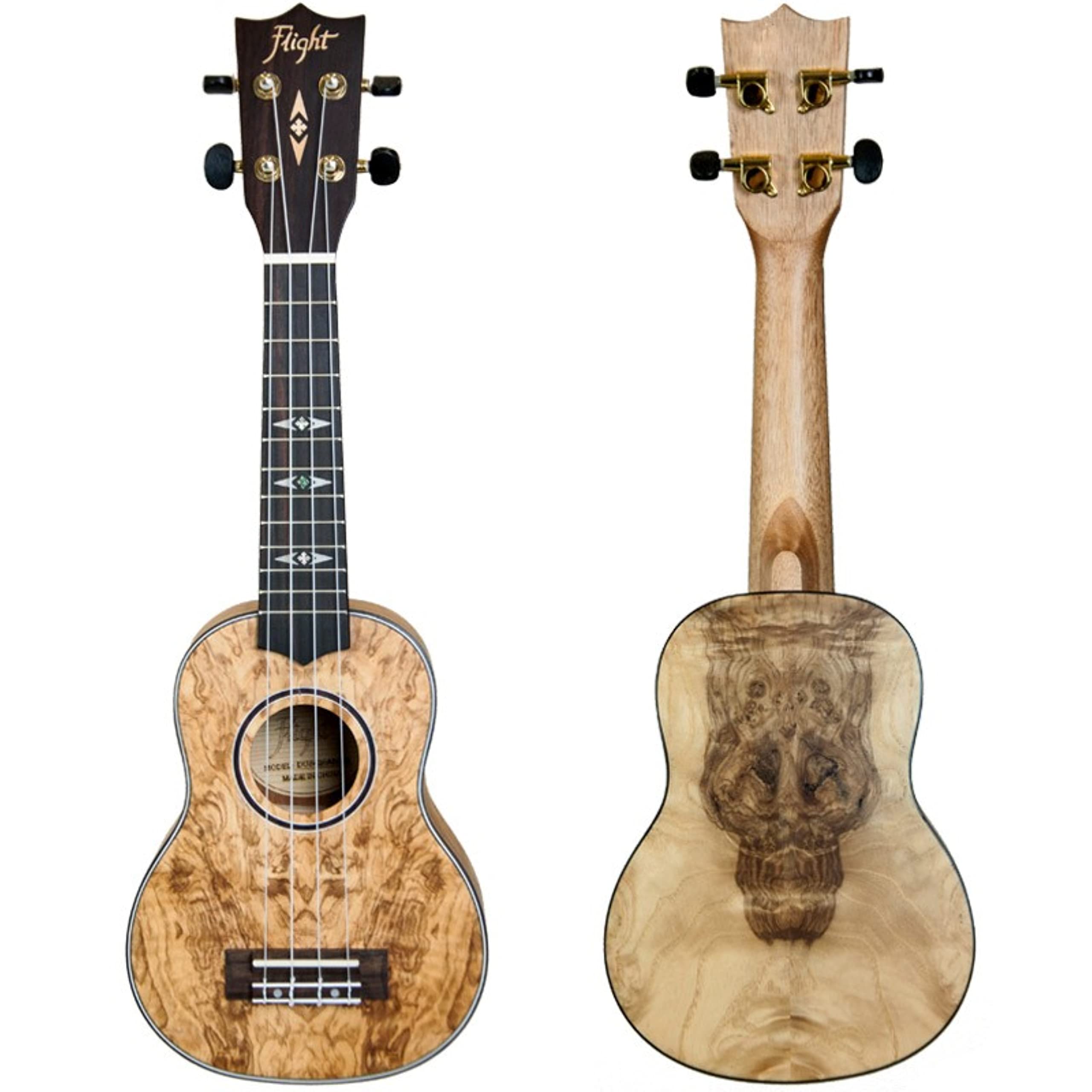 Flight: DUS410 Sopran-Ukulele – gesteppt (mit Tasche) – UKULELE