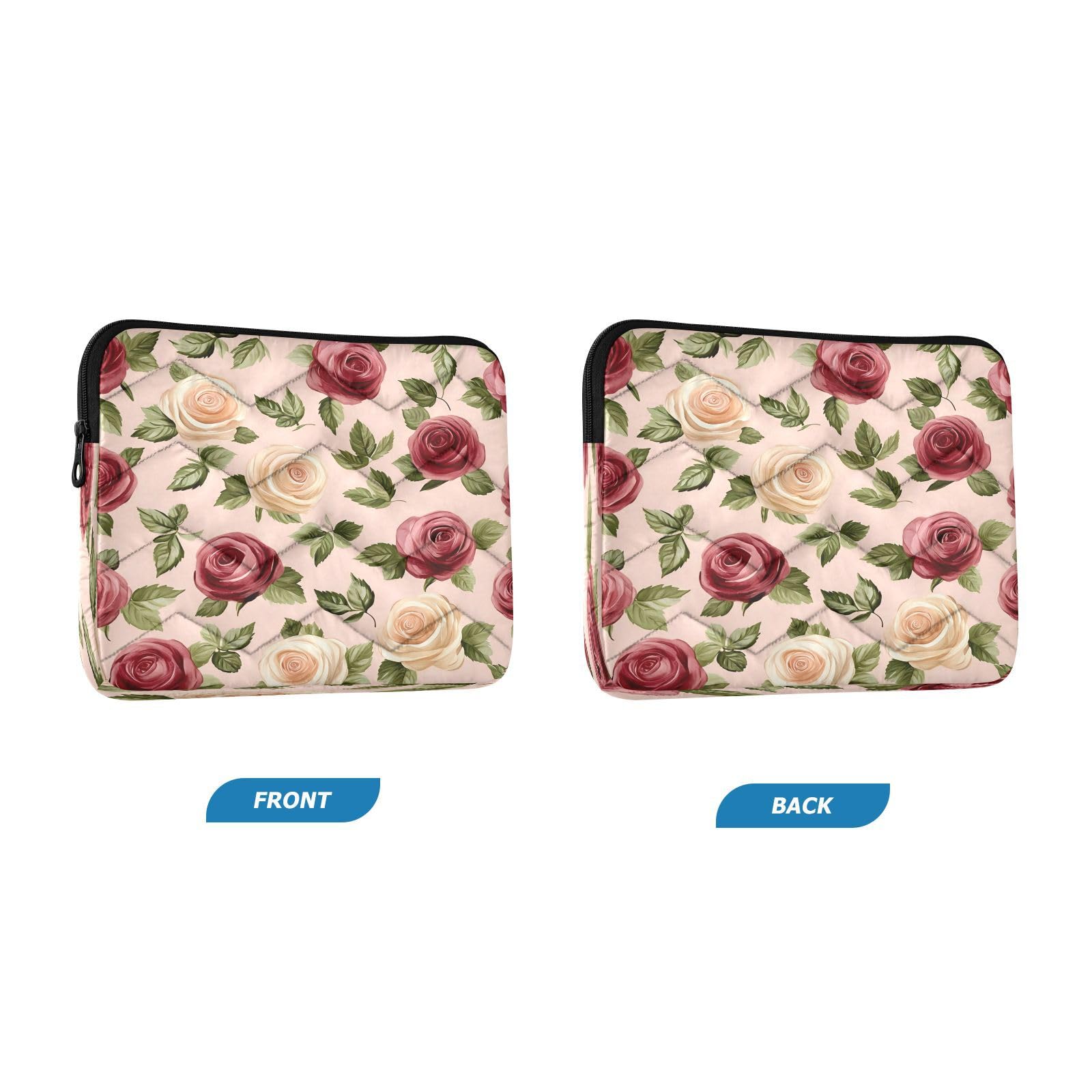 BOESI Watercolor Roses Laptop Inner Bag, Laptop Case, Computer Sleeve, Lightweight and Easy to Carry, Suitable for 13-14inch Laptops