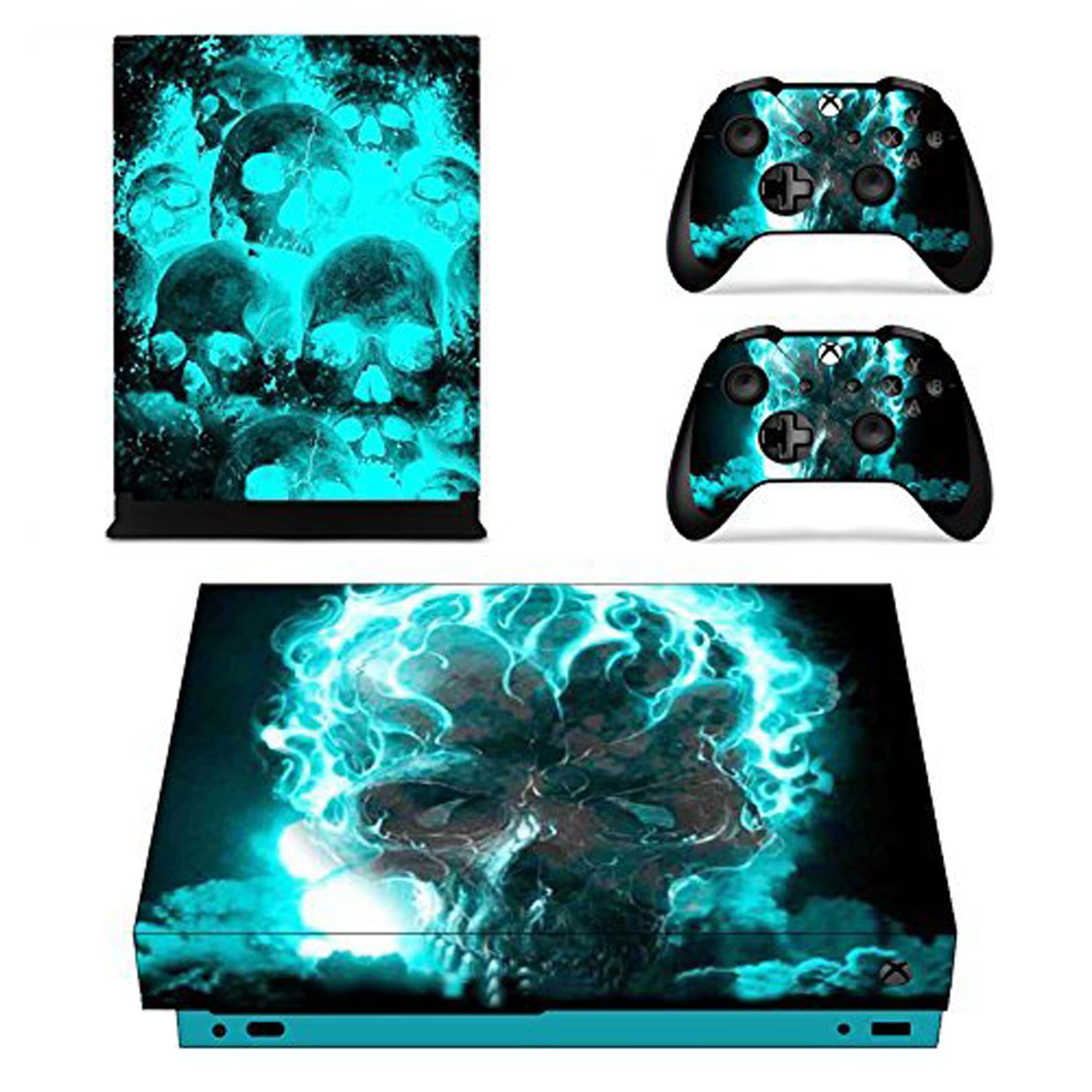 Elton Green Skull 3M Skin Decal Sticker For X Box One X Console & Two Controllers [video game] (B07BHN6HZ7) Amazon Price History, Amazon Price Tracker