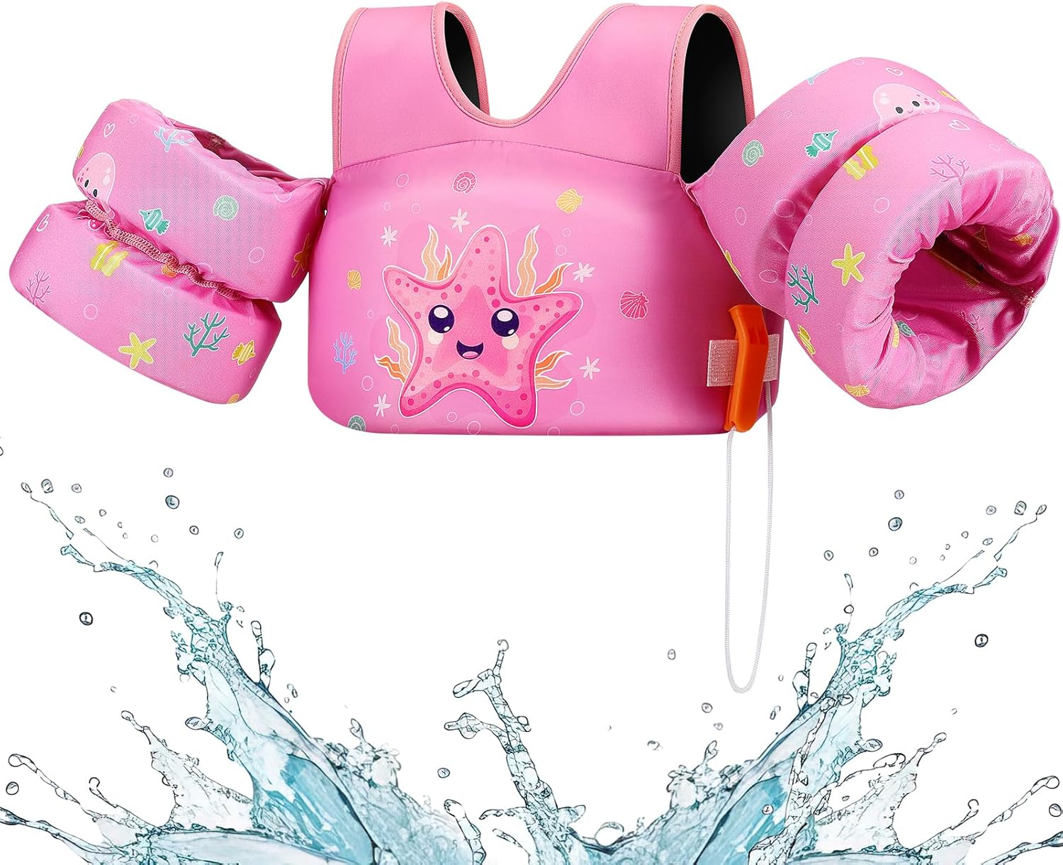 HeySplash Kids Swim Vest with Adjustable Straps