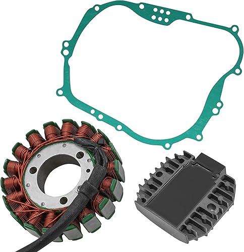 Miniatura 4 de Caltric Estator, junta y regulador compatible con Kawasaki Lakota Sport 300 Kef300 Kef-300 2001-2003
