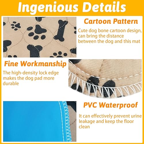 Miniatura 4 de 2 almohadillas lavables para orina para perros, almohadillas reutilizables para cachorros, impermeables, almohadillas de entrenamiento para perros,