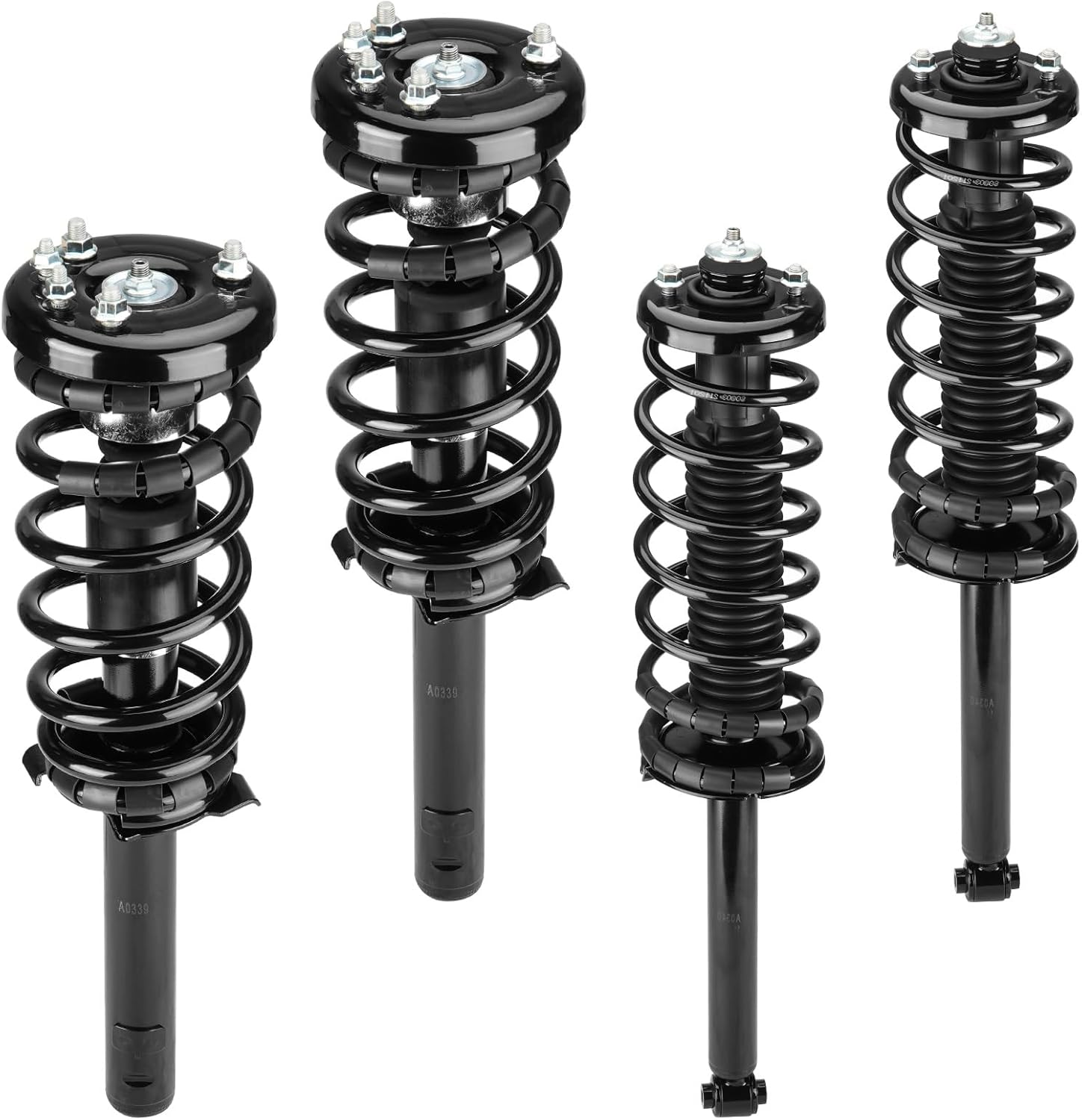 Front & Rear Strut Shock Assembly w/Coil Spring for Honda Accord 1998-2002, Acura TL 1999-2003, CL 2001-2003, Replace 171691L 171691R 171299, Left & Right, 4PCS