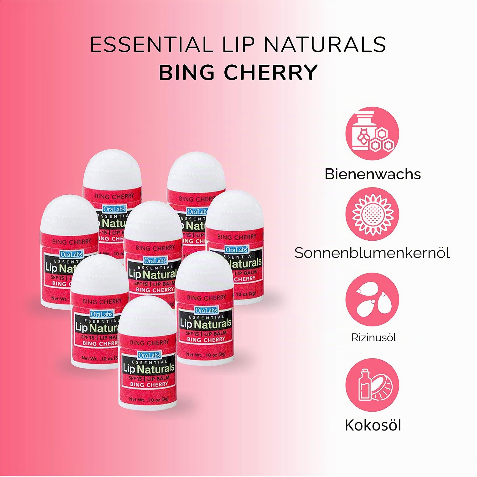 Lip Naturals | Mini-Lippenbalsam – LSF 15 – mit Vitamin E und Feuchtigkeitscremes – 12 Stück, SG_B07NVWHPM6_US, 1