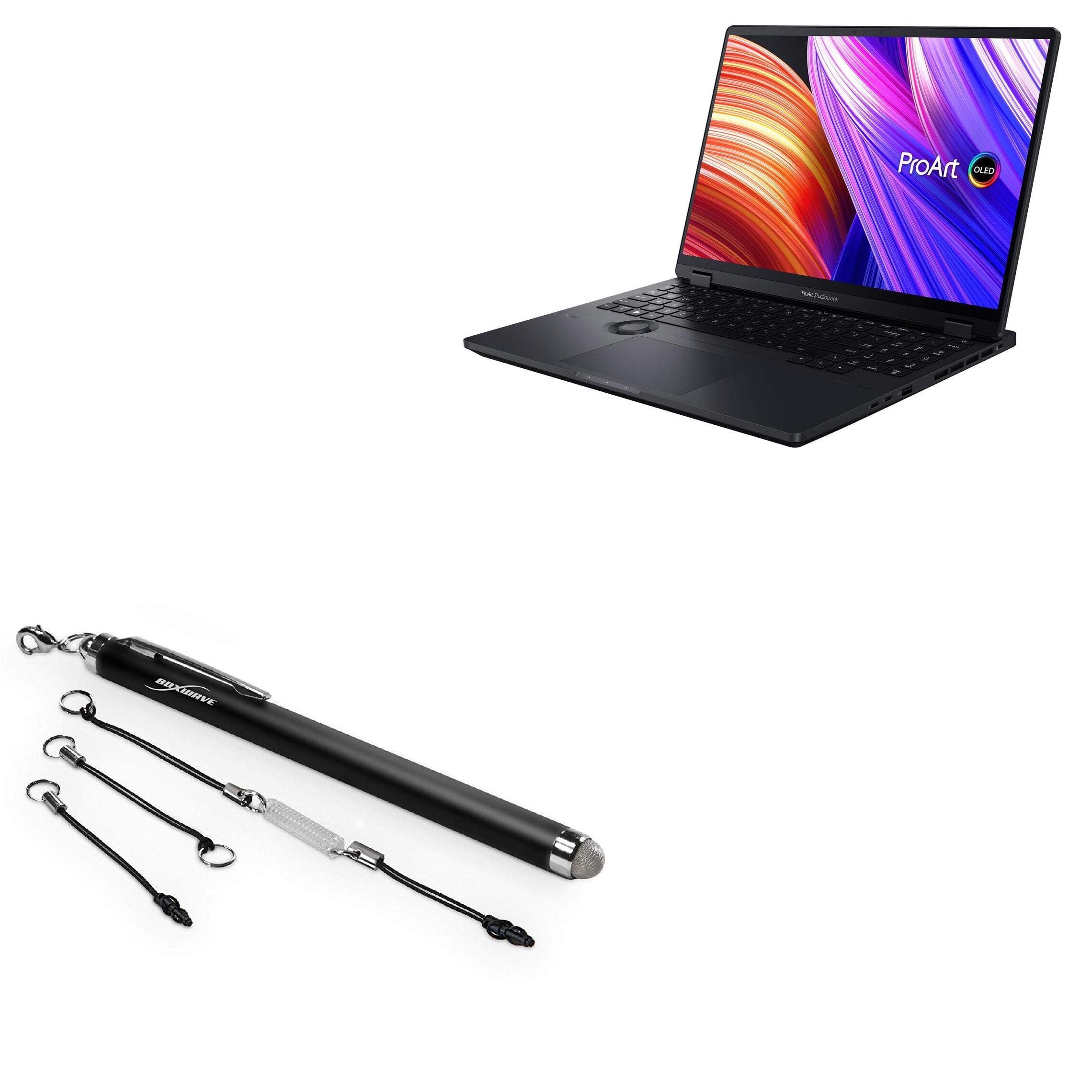BoxWave Stylus Pen Compatible with ASUS ProArt Studiobook 16 (H7604) - EverTouch Capacitive Stylus, Fiber Tip Capacitive Stylus Pen for ASUS ProArt Studiobook 16 (H7604) - Jet Black