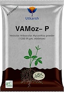 Utkarsh Mycorrhiza with 100 IP/gm Bio Fertilizers for Healthy Plants, Vigorous Stem Girth, Enhances Nutrient Absorption, Water Uptake & Soil Aeration | VAMoz-P (900 gm; Pack of 1)