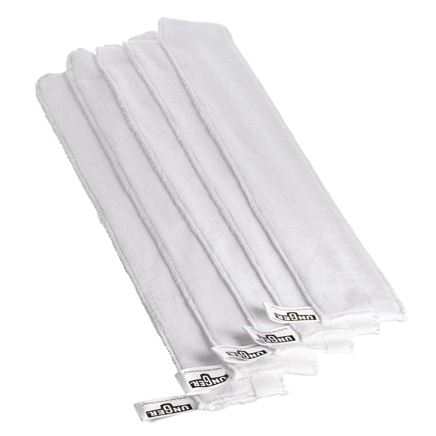 Unger Commercial StarDuster ProFlat/Flex Microfiber Sleeves – 29.5" Reusable Dusting Covers (5-Pack) – Commercial Flat Duster Replacement Sleeves, PM05W