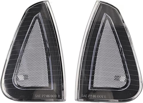 Miniatura 7 de Fydun 2 piezas de luz de giro delantero Asamblea cubierta de lámpara de marcador lateral 4806218AD para LX 20062010 (blanco)