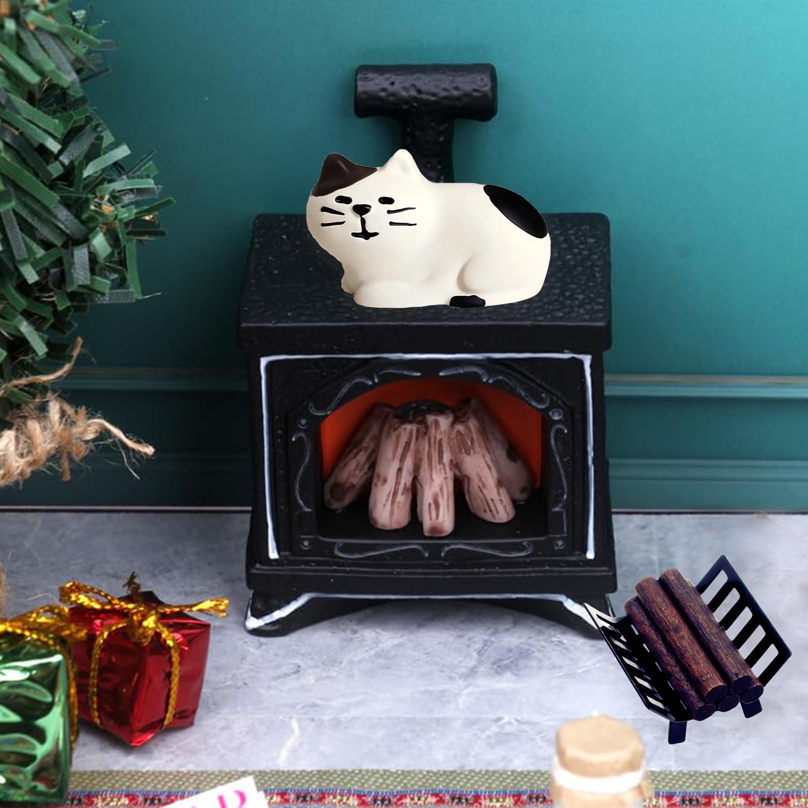 Miniatur Lagerfeuer Set - LED Beleuchtet Für Puppenhaus & Deko