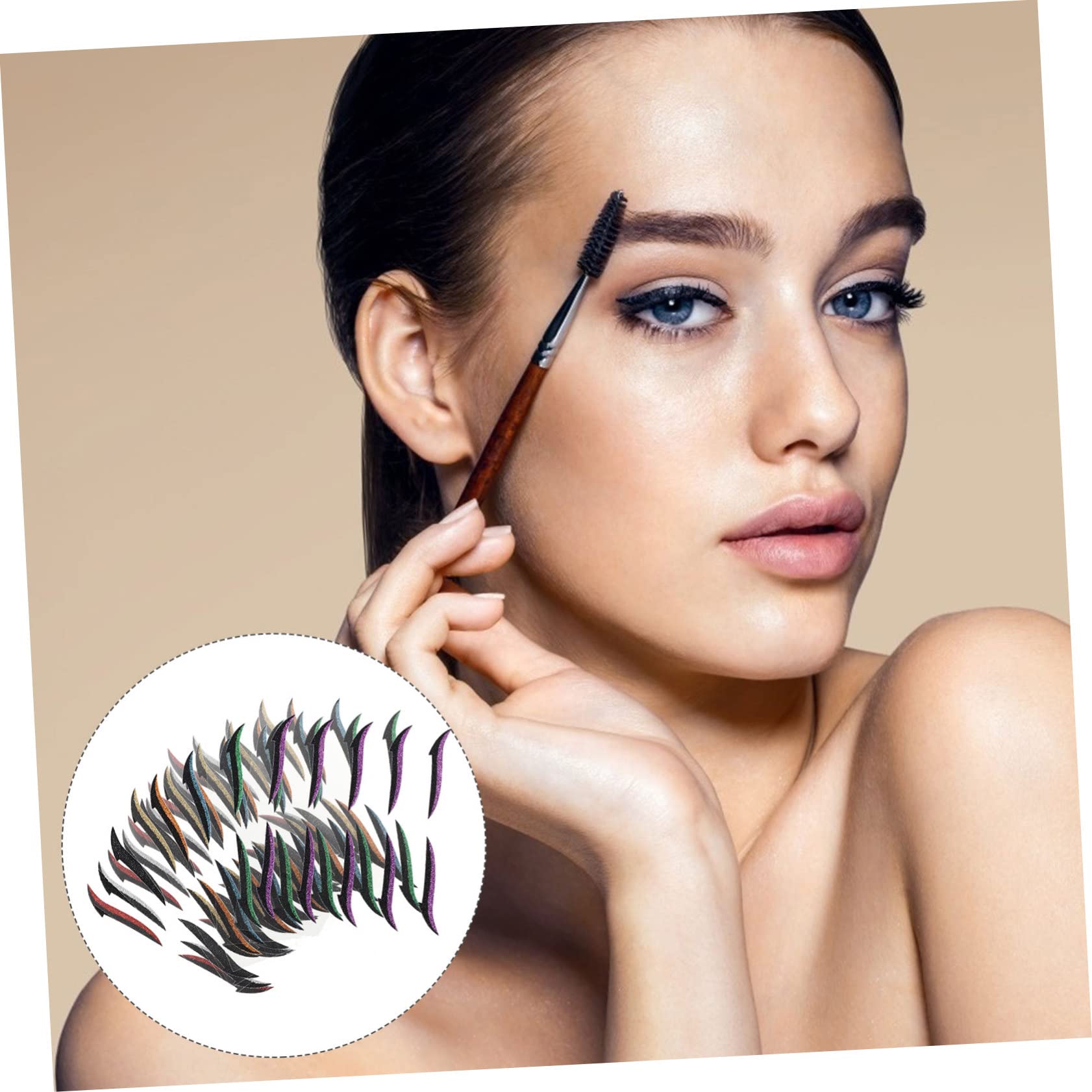 200pares Pegatinas De Delineador De Ojos Autoadhesivas De Tiras De Párpado Doble Para Maquillaje Rápido y Solución Para Ojos Pequeños y Delineado Preciso