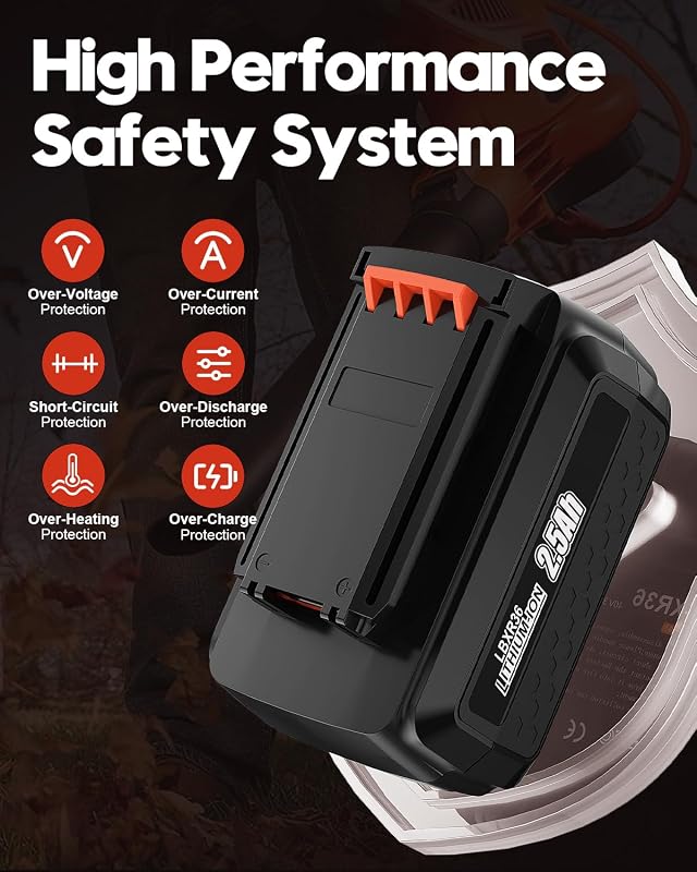 Bonadget LBXR36 36V 2.5Ah akkumulátor Black Decker szerszámokhoz