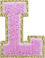 Vista 146 de SPRT - Parches de letras de chenilla universitaria con purpurina, parche de letras blancas para planchar con letras del alfabeto para disfraz