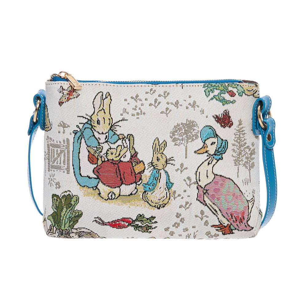 Signare Beatrix Potter Peter Rabbit Tapestry Bag Collection - Bolsas clásicas de personajes británicos, bolsos ecológicos, diseños caprichosos para todas las edades (bolsas cruzadas)