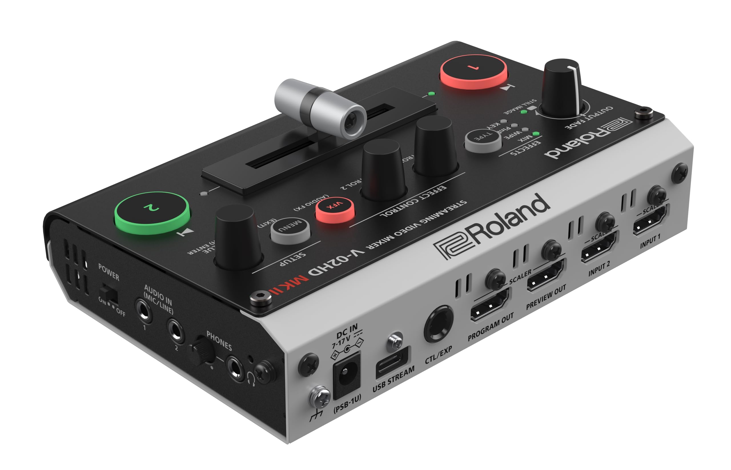 Roland V-02HD MK II – Streaming Video Mixer – La Soluzione Più Semplice al Mondo per il Livestreaming con Due Videocamere. Ideale per Didattica Online, Gamer