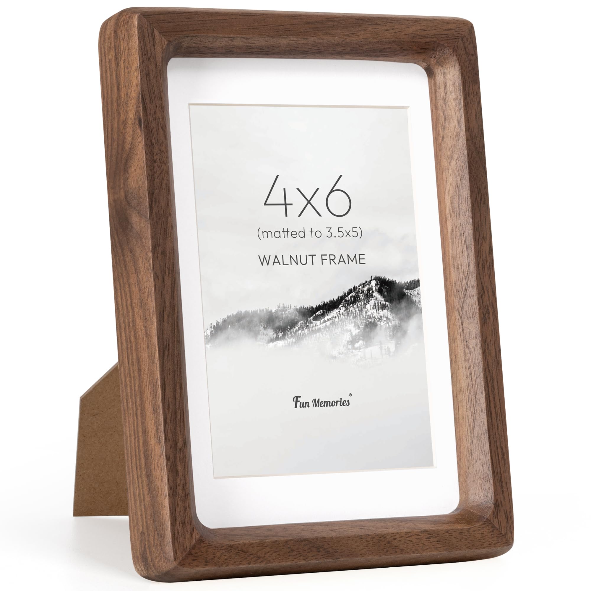 Amazon.com - Fun Memories 4x6 Picture Frame, USA-Sourced Walnut