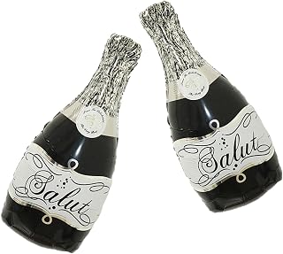 Black Champagne Bottle Balloons Salut Foil Aluminum Balloon Birthday Party Supplies Baby Shower Wedding Engagement Party Decorations