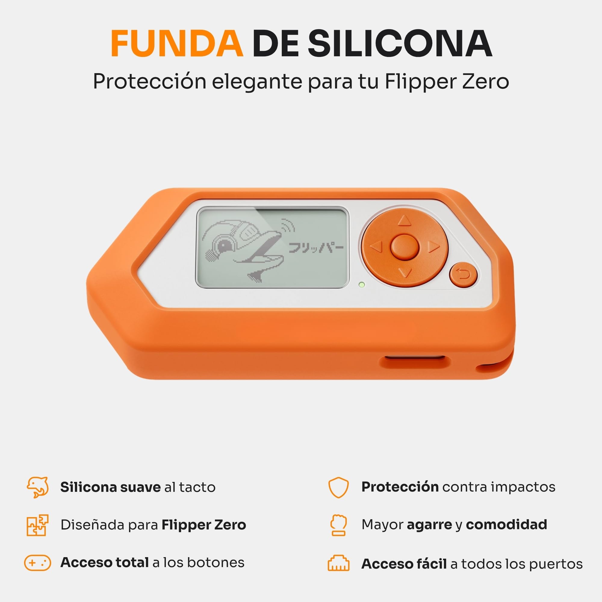 Flipper Zero Essentials Kit - Flipper Zero | Funda de Silicona | Tarjeta MicroSD de 32 GB | Dispositivo Multifunción Portátil para Entusiastas de la Tecnología