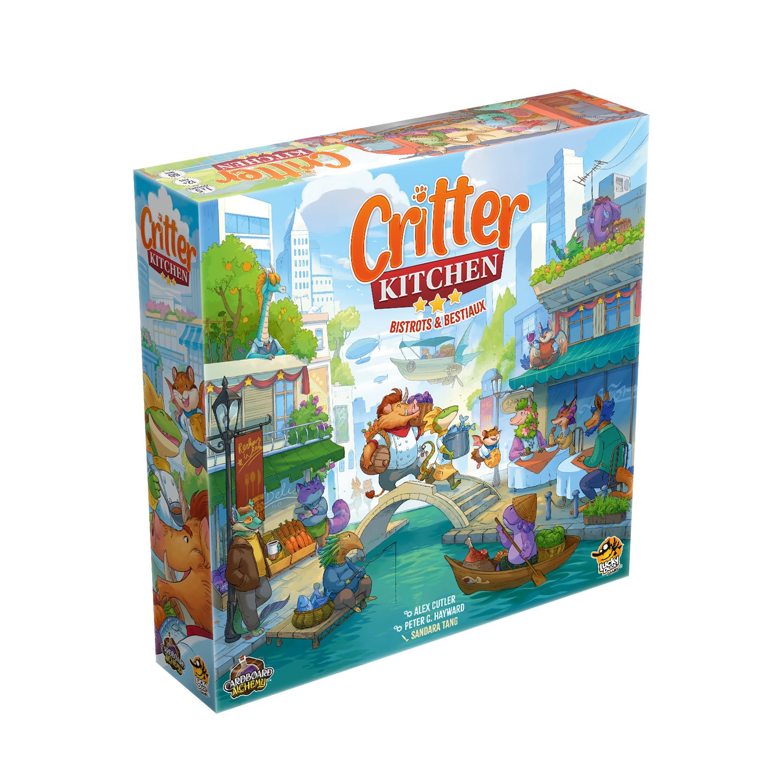 LUCKY DUCK GAMES Critter Kitchen - Juego de Mesa de Cocina estratégica para Adultos y niños a Partir de 12 años + Juego de Mesa - Gestión de recursos - 1 a 5 Jugadores - 60 min - en francés
