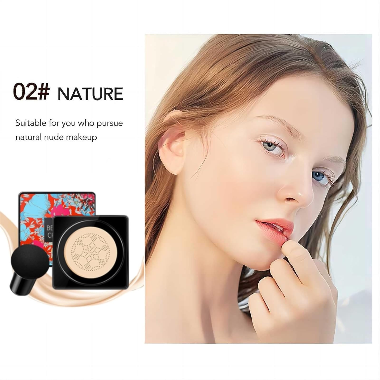 Mushroom Head Air Cushion CC Cream,Moisturizing Concealer Cream - Image 3