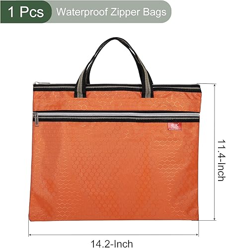 Miniatura 2 de YOKIVE Bolsa impermeable con cremallera, almacenamiento de libros de documentos, bolsa organizadora de herramientas, ideal para la oficina en el