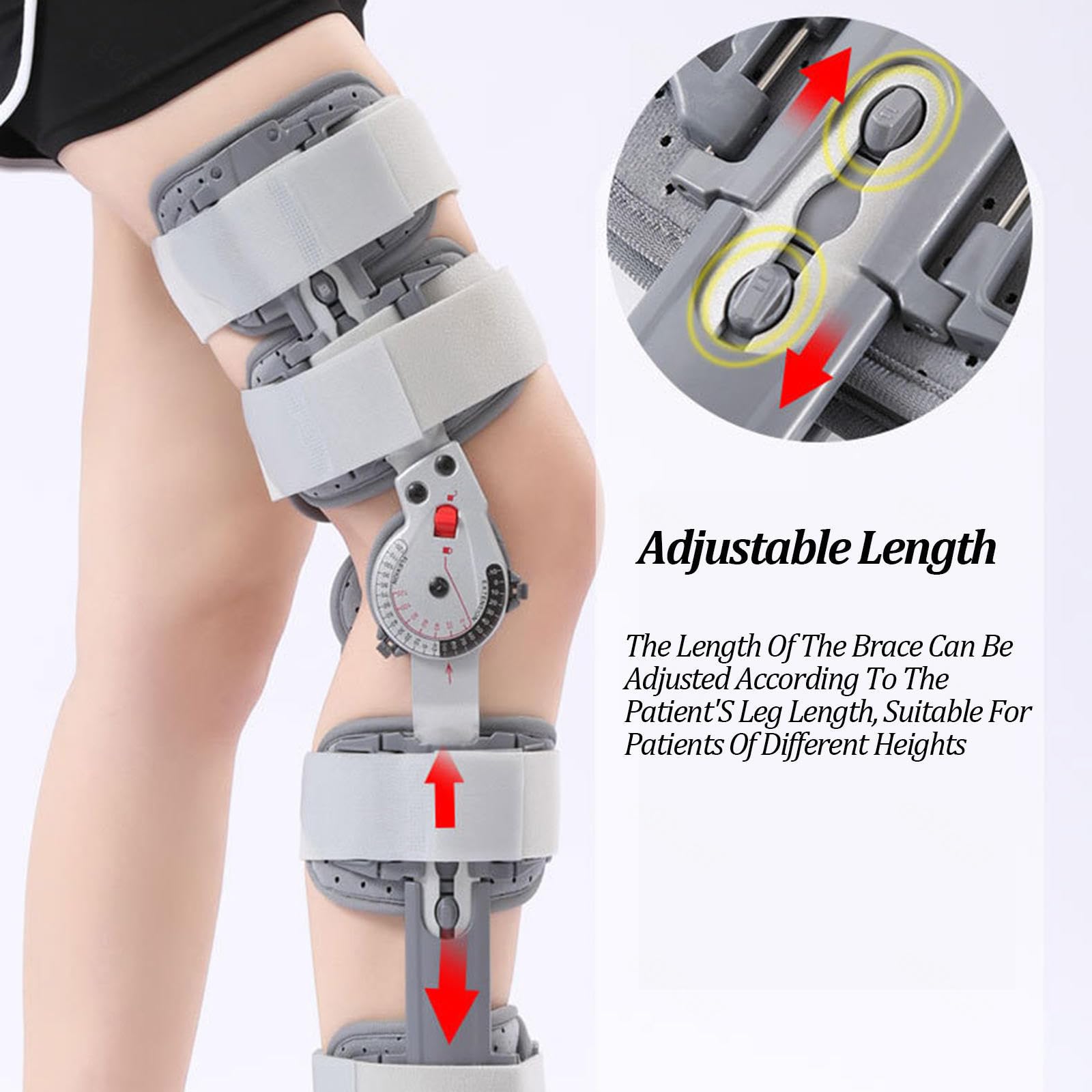 Rodillera Ajustable Unisex, Lesiones Menisco Lesiones Ligamento, Ortesis Rodilla Soporte Rótula, Rodillera Dolor Soporte Artritis