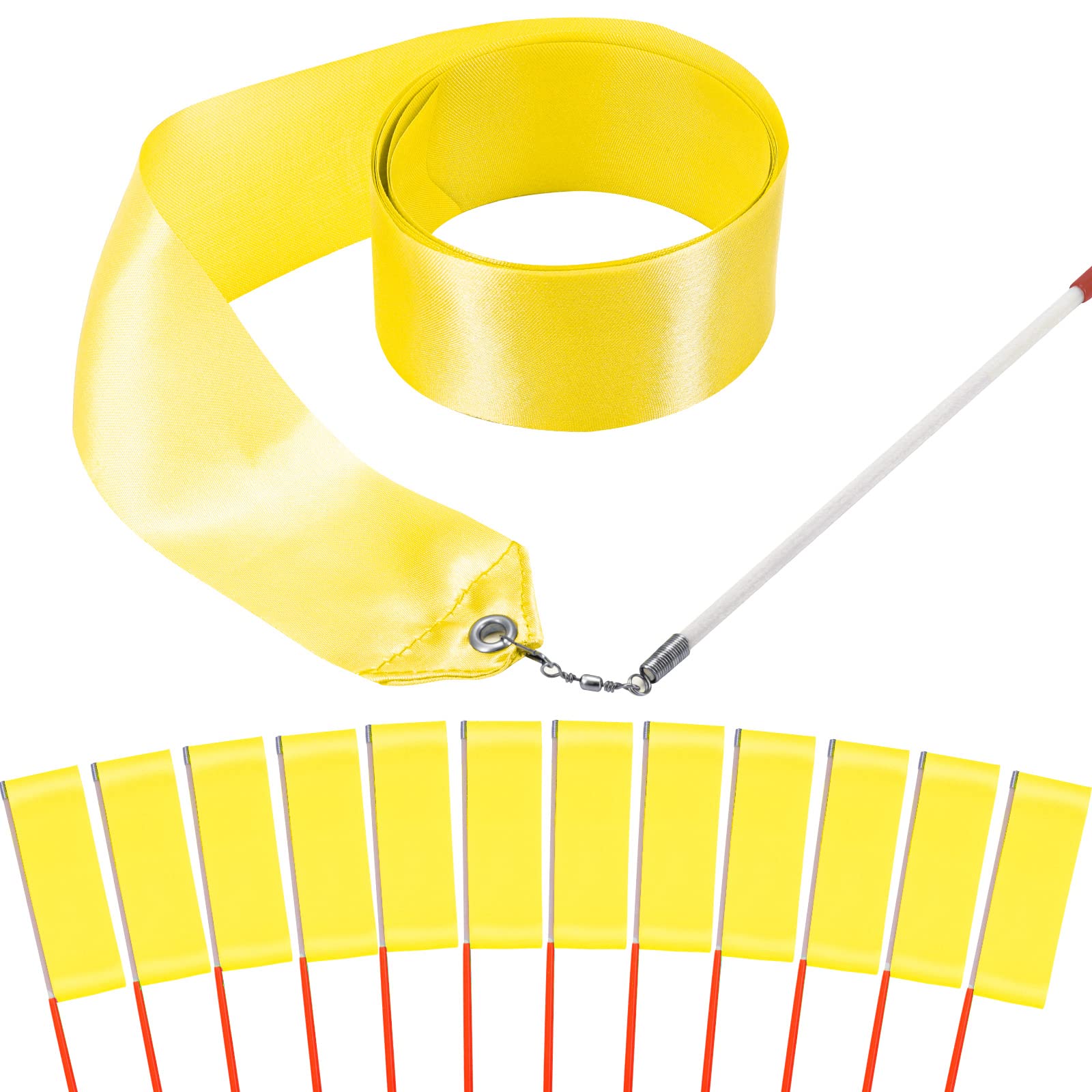 Amazon.com: HiUnicorn 12PCS Yellow Dance Ribbons Party Favors for