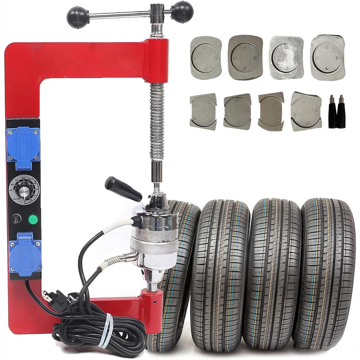 YXZQLOZ 8-Mould Tire Vulcanizing Machine - Essential Auto Repair Kit for DIY Tire Spreading & Repair on Cars, Trucks, SUVs Efficient