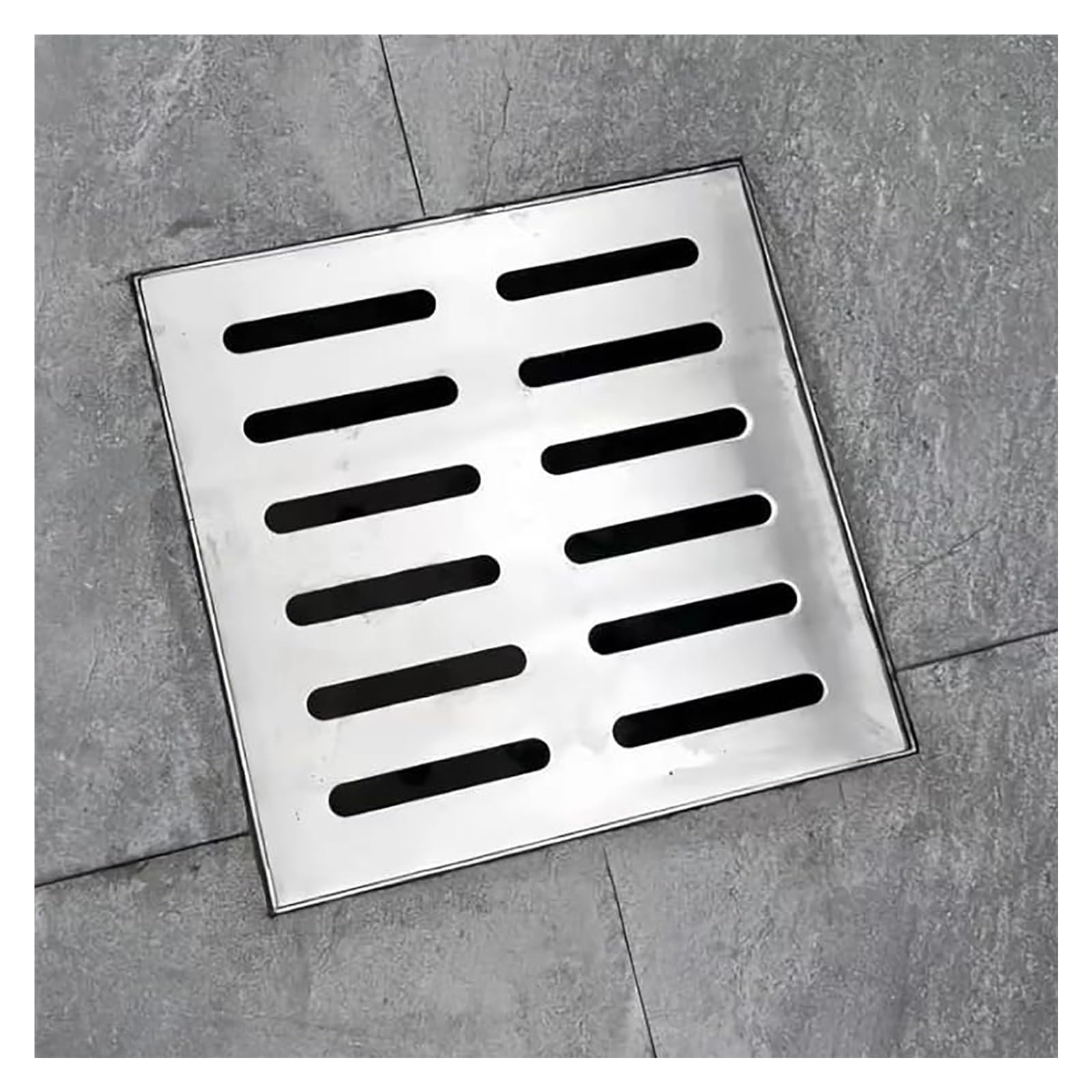 Grille d'évacuation amovible acier inoxydable pour drainage extérieur