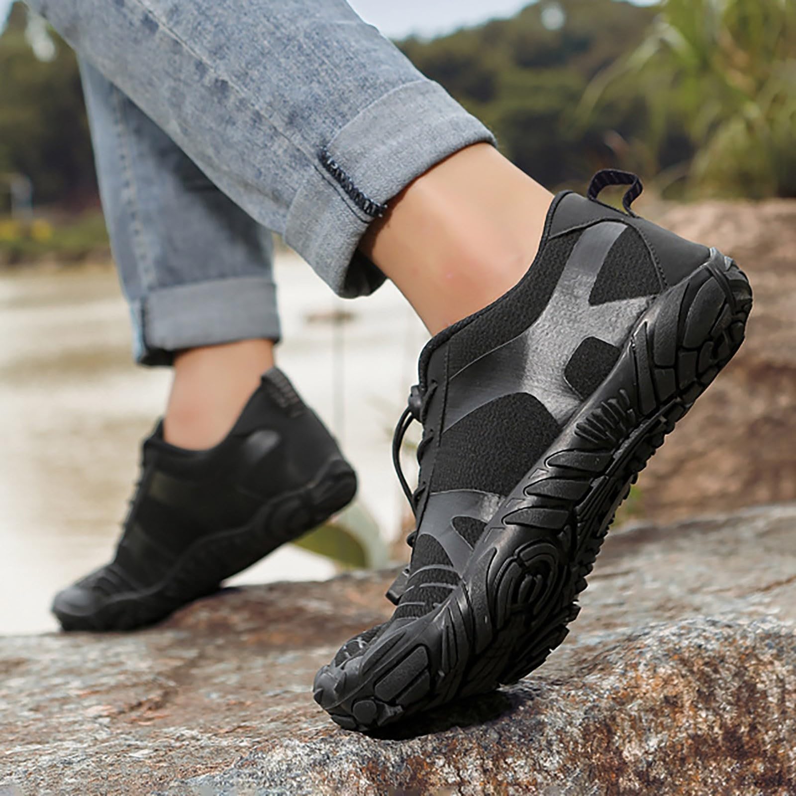 Generisch barfußschuhe Damen weiß, Wasserschuhe Damen schwarz, schnelltrocknende Badeschuhe, rutschfeste Wasserschuhe, leichte Fitnessschuhe, Unisex Surfschuhe, Yoga Aquaschuhe, poolschuhe
