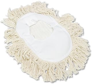 Boardwalk BWK1491 Wedge Dust Mop Head, Cotton, 17 1/2l x 13 1/2w, White