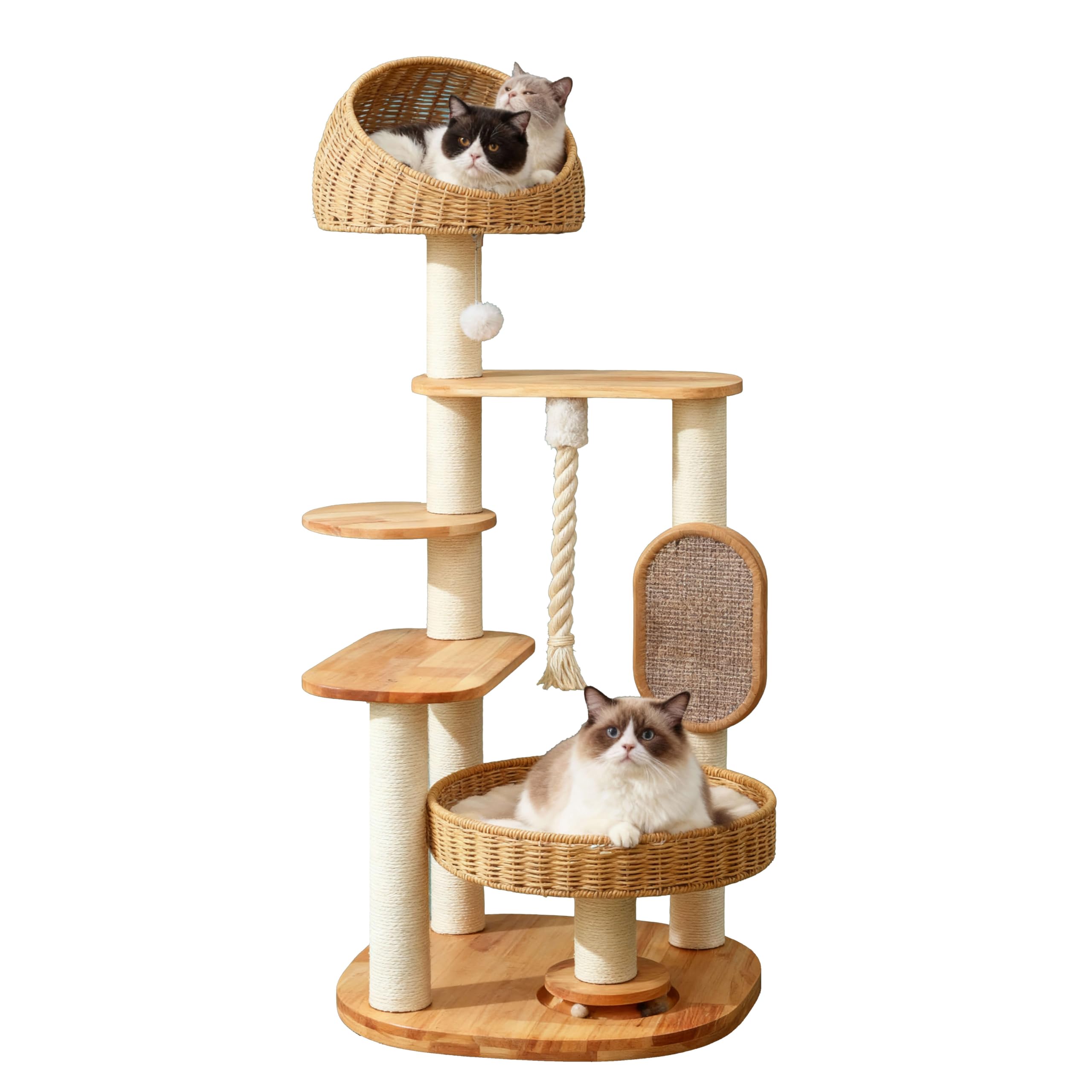 Photo 1 of JLDUQKUM 50" Wooden Cat Tree