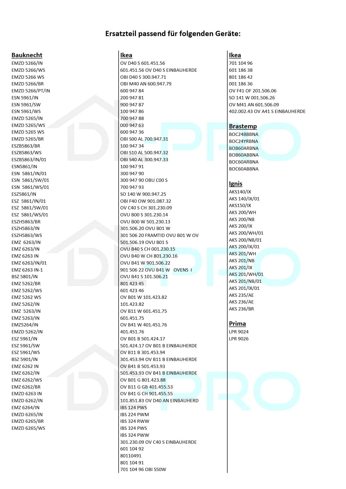 DL-pro Türdichtung für Whirlpool Bauknecht Ignis 481246688912 rundum 6Haken Dichtung Backofendichtung Gummidichtung Dichtungsgummi Dichtgummi Backofentürdichtung für Backofentür Backofen Ofen Herd