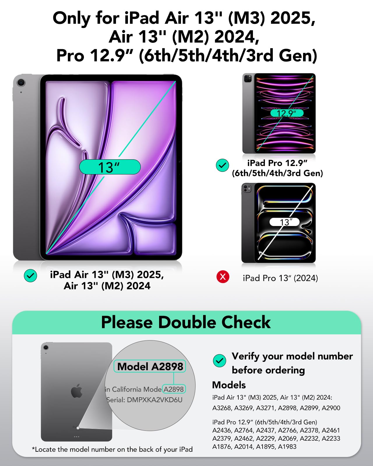 Amazon.com: ESR iPad Air 13 Inch Case Keyboard (M3/M2, 2025