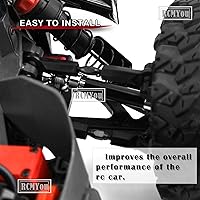 Vista 3 de Ejes CVD de eje de transmisión para 1/10 Big Rock V3 3S BLX 4x4 4WD, 4 piezas de actualización RC, ejes de transmisión delanteros y traseros