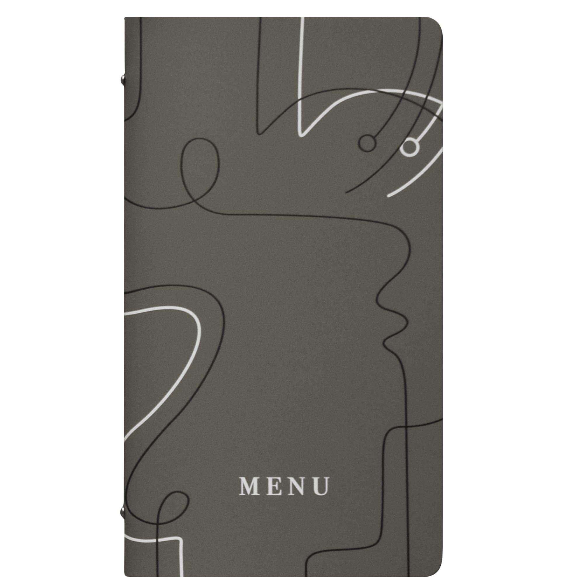 Stilcasa Line menu holder, Taupe, 18 x 31.5 cm